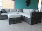 Outdoor sectional sofa with ottaman
